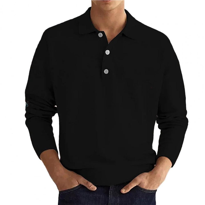 Poloshirt mit langen Ärmeln für Herren - maximale Eleganz und Komfort - Thibo