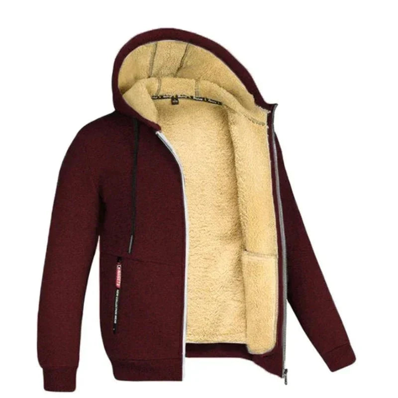 Ethan | Warme Winterweste für Herren | Strickdesign mit Wollfutter