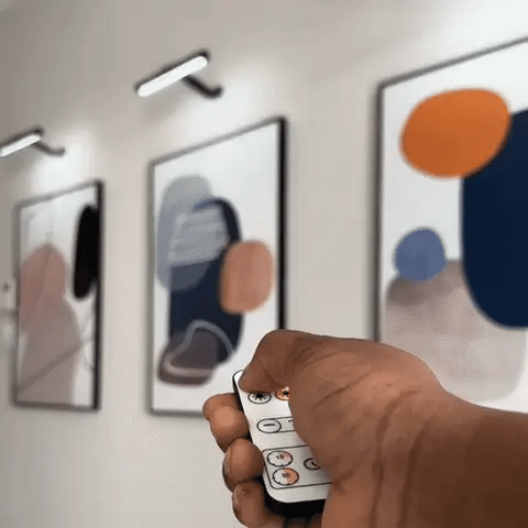 ArtGlow Wireless LED Picture Lighting – Rechargeable Wall Lamp with Remote Control, Dimmable Light