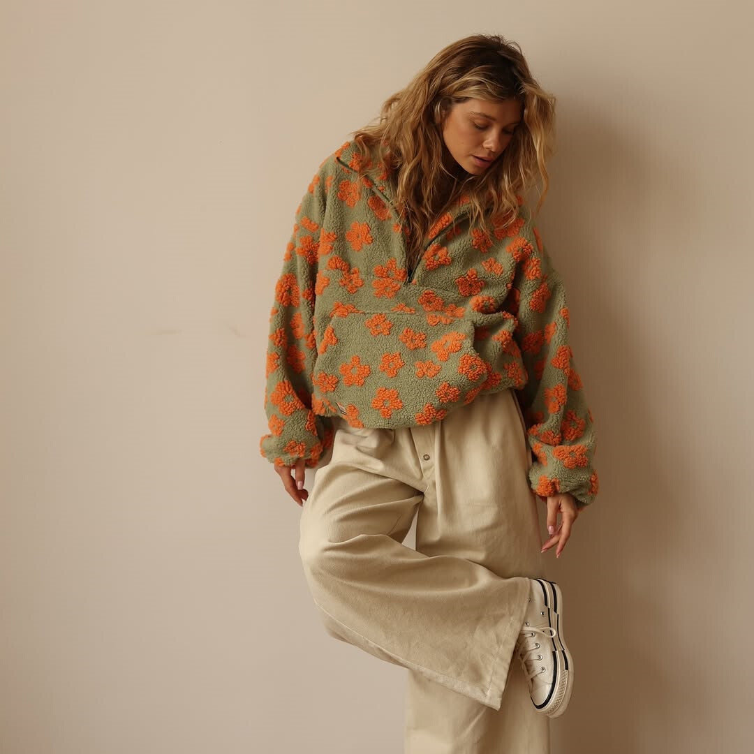 Damen Strickpullover mit lockerer Passform und weicher Textur