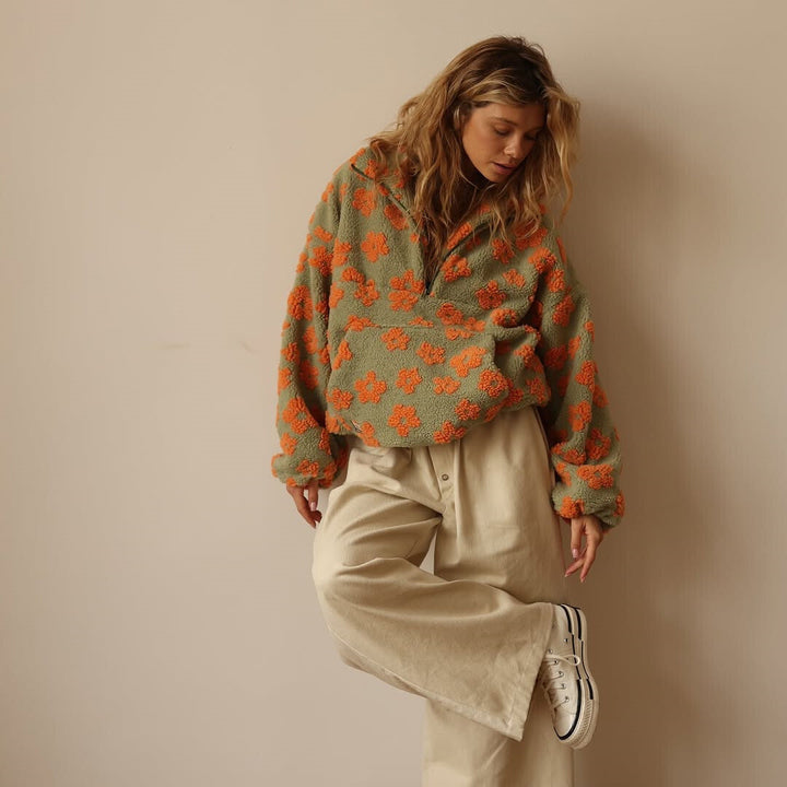 Damen Strickpullover mit lockerer Passform und weicher Textur