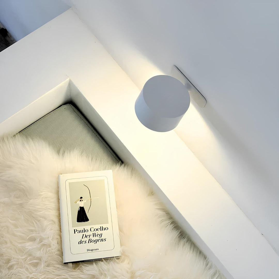 Multifunctional Wireless Wall Lamp Rechargeable &amp; Dimmable with 360° Rotation