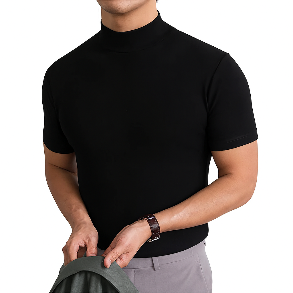 Atmungsaktives Herren-Rollkragenshirt
