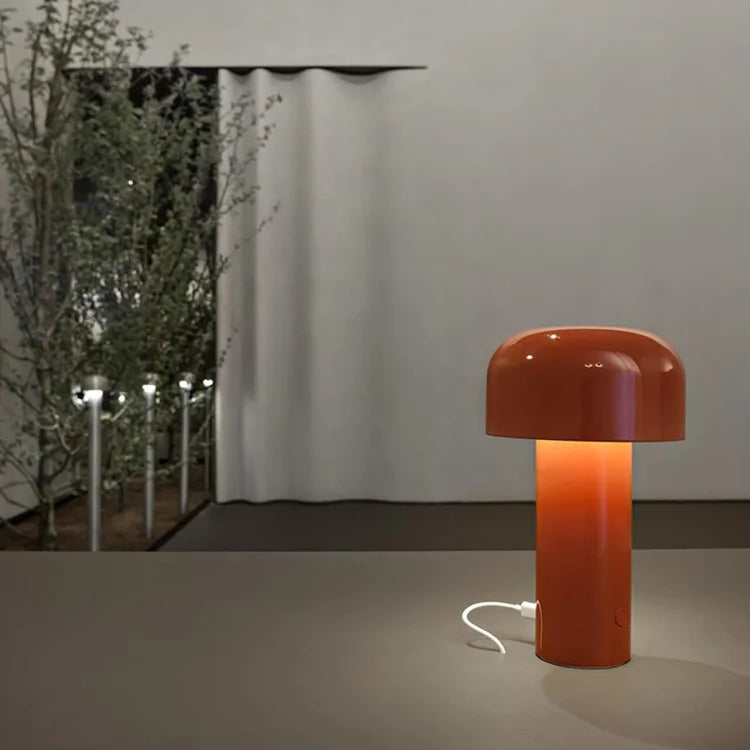 LED Table Lamp | Wireless &amp; Rechargeable | Mushroom Ambient Light