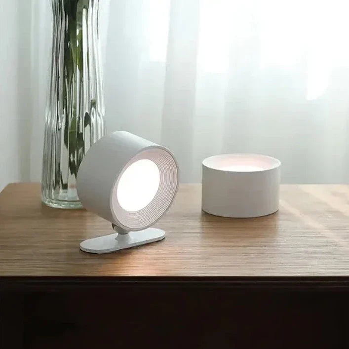 Multifunctional Wireless Wall Lamp Rechargeable &amp; Dimmable with 360° Rotation