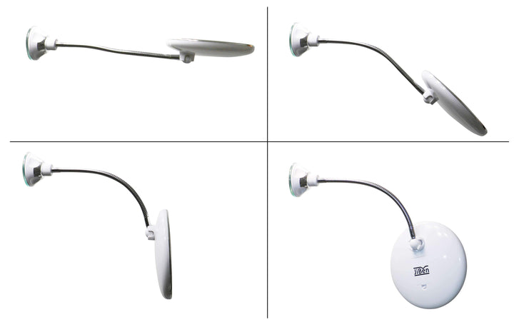 Sandsberg LED Magnifying Mirror with Flexible Gooseneck | 10x Magnification | Daylight LED | Cosmetic Mirror