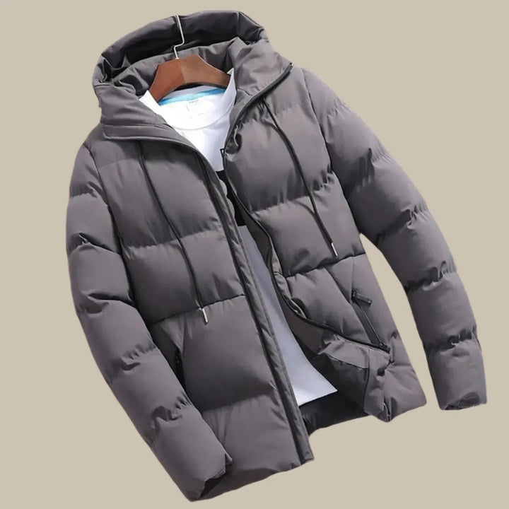 Winterjacke Herren – Warme wasserdichte Pufferjacke mit Kapuze
