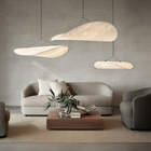 LED Pendant Light | Japandi Style | Height Adjustable | Warm White LED Light