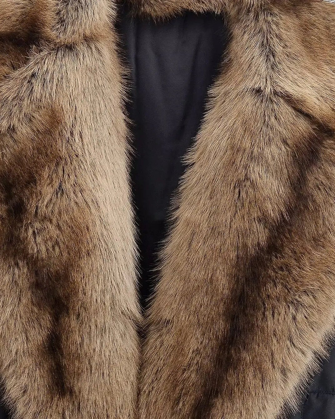 BLOUSON BOMBER À COL EN FOURRURE