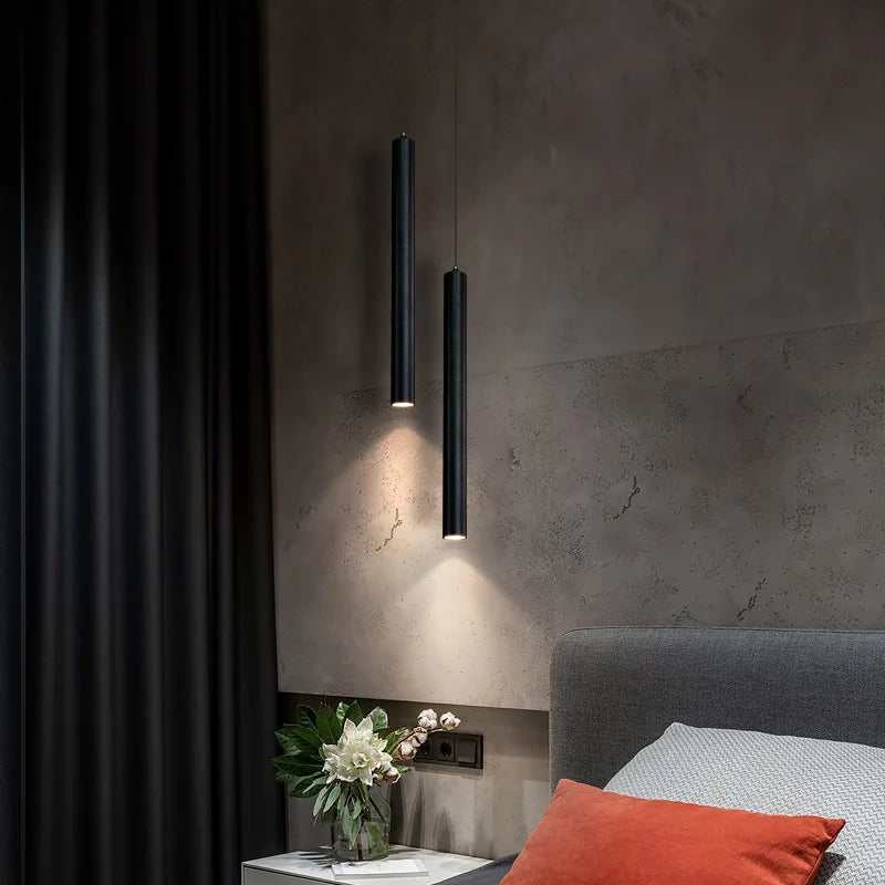 Pendant Light Bedroom | Black | Minimalist | LED