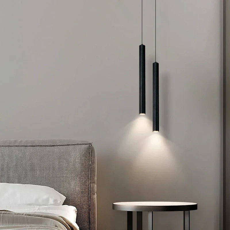 Pendant Light Bedroom | Black | Minimalist | LED
