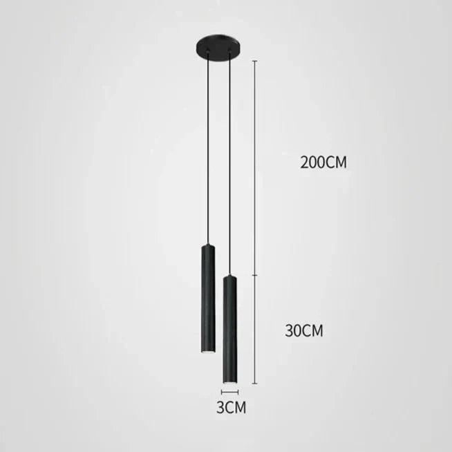 Pendant Light Bedroom | Black | Minimalist | LED