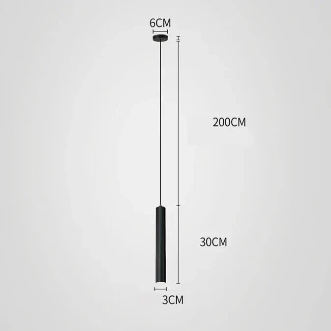 Pendant Light Bedroom | Black | Minimalist | LED