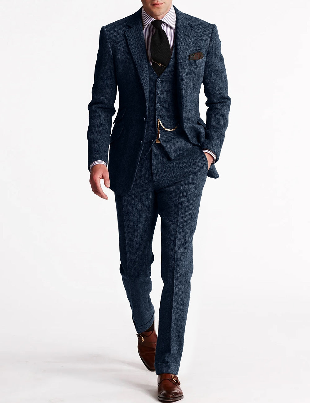 Herren Dreiteiliges Anzug - Formelles Blazer-Set