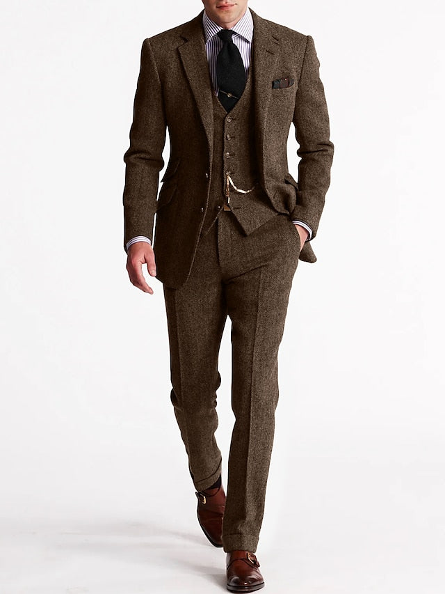 Herren Dreiteiliges Anzug - Formelles Blazer-Set