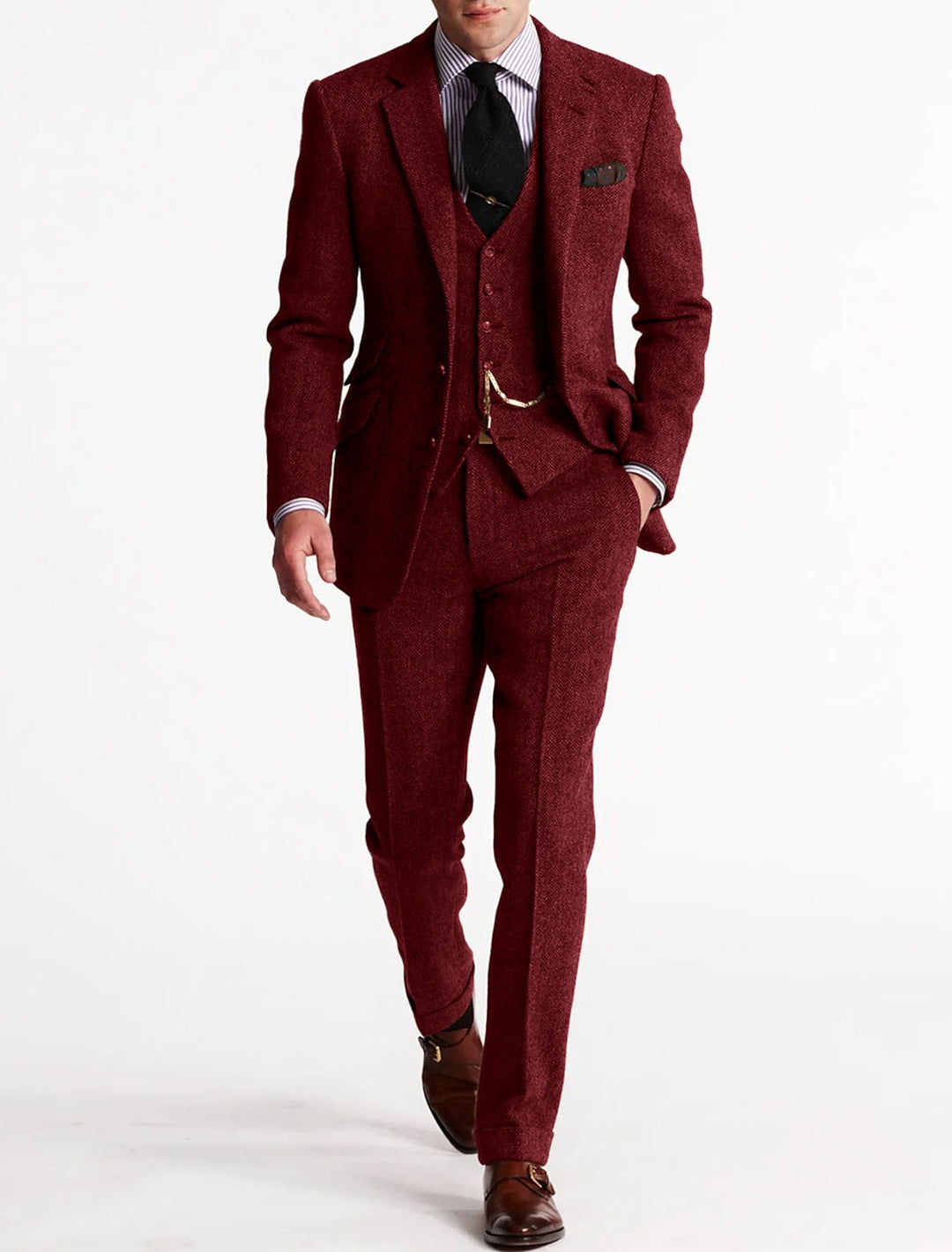 Herren Dreiteiliges Anzug - Formelles Blazer-Set