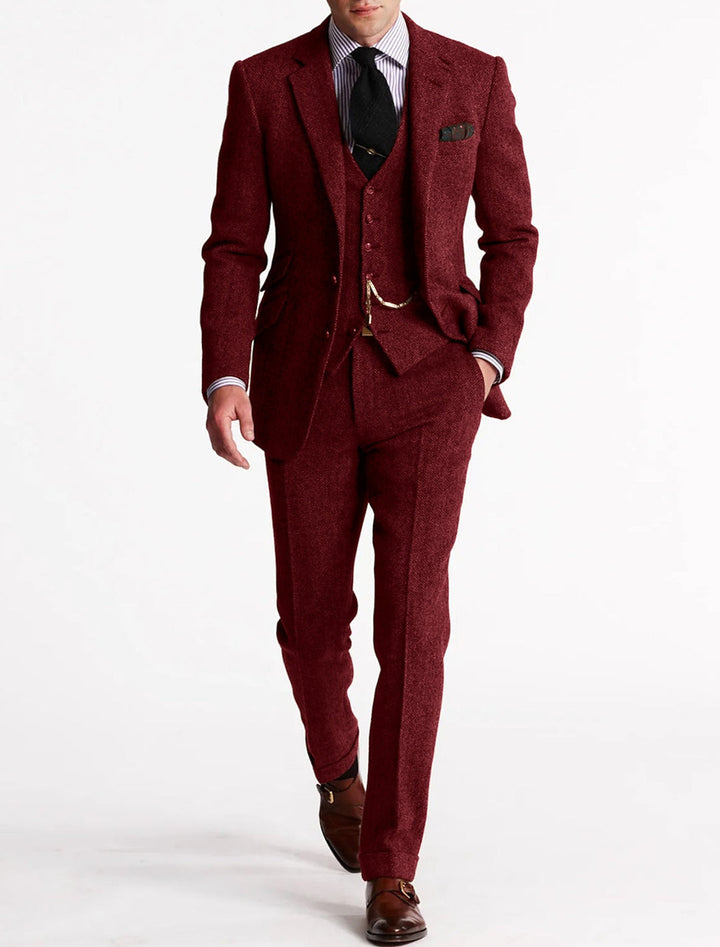 Herren Dreiteiliges Anzug - Formelles Blazer-Set