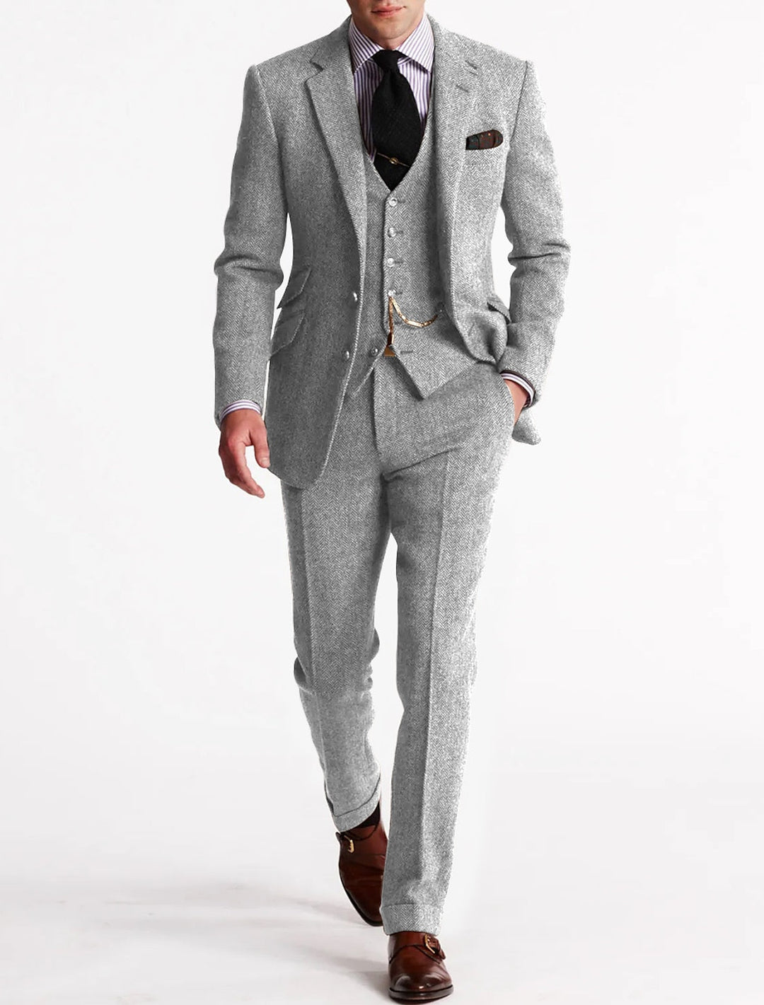 Herren Dreiteiliges Anzug - Formelles Blazer-Set