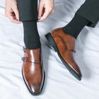 Herren Leder Schuhe Doppelter Monkstrap - Geschäftlicher Komfort