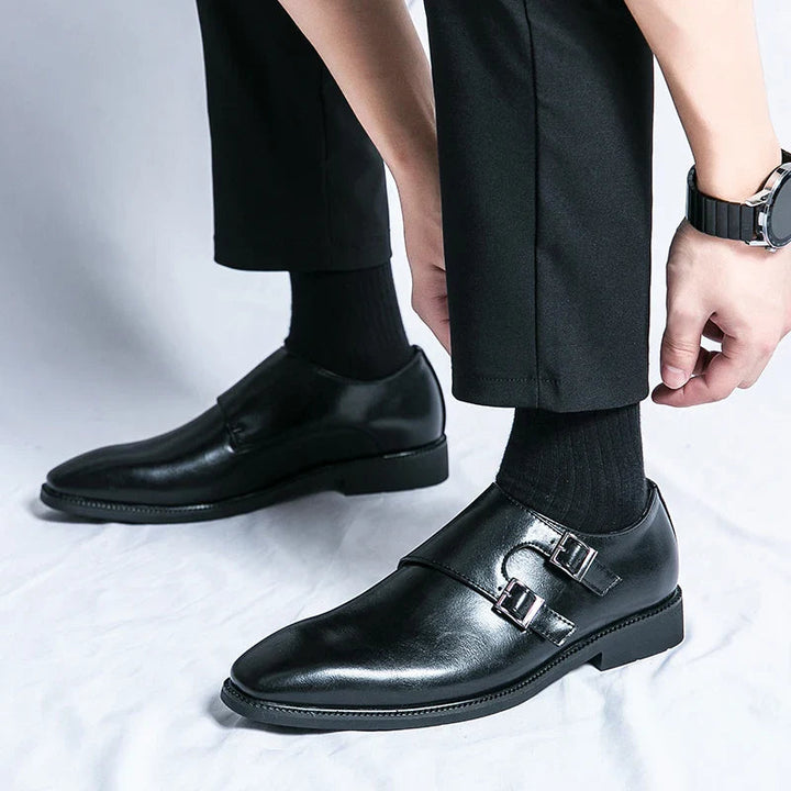 Herren Leder Schuhe Doppelter Monkstrap - Geschäftlicher Komfort