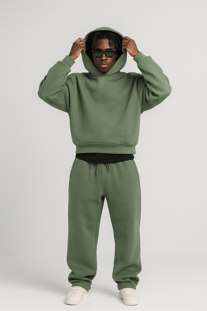 Herren Trainingsanzug – Oversized Passform – Hoodie und Jogginghose Set