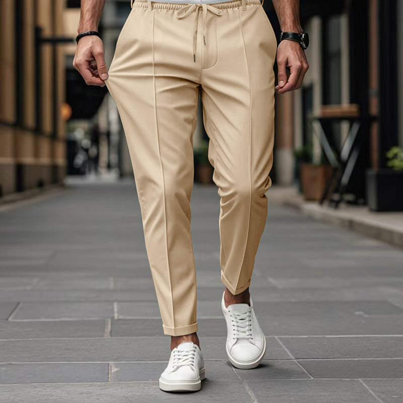 Pantalon décontracté coupe ajustée pour homme - Coupe moderne