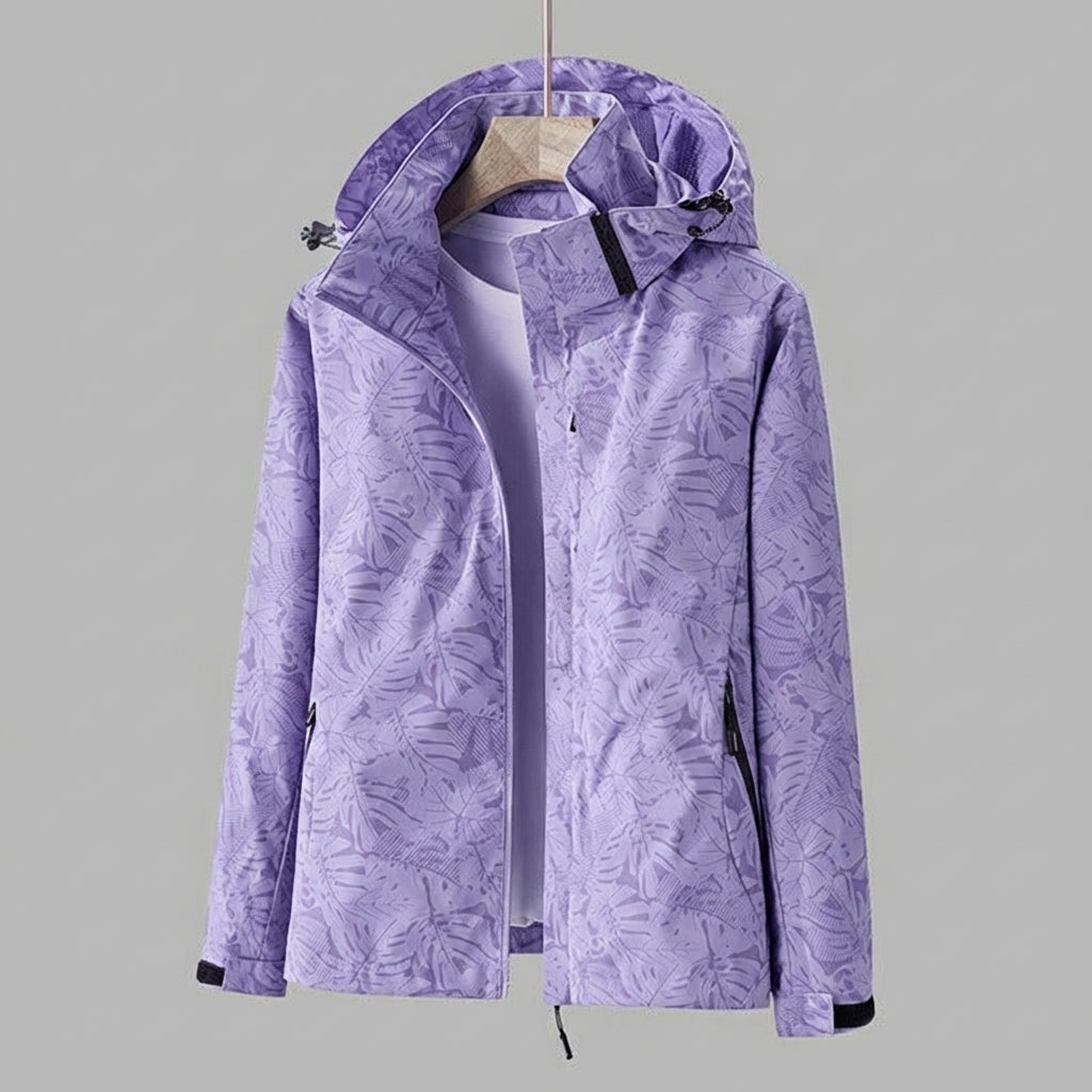 Wasser- und winddichte Jacke mit Kapuze Damen - Olda