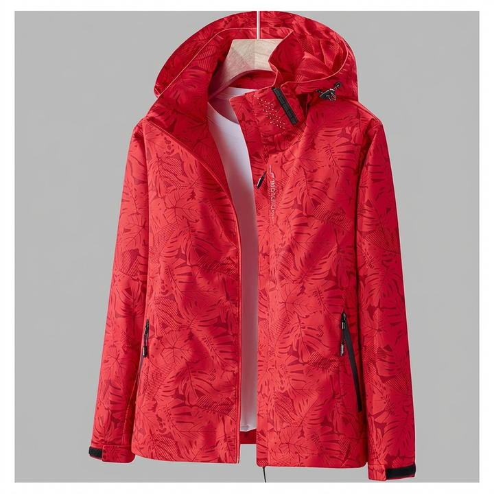 Wasser- und winddichte Jacke mit Kapuze Damen - Olda