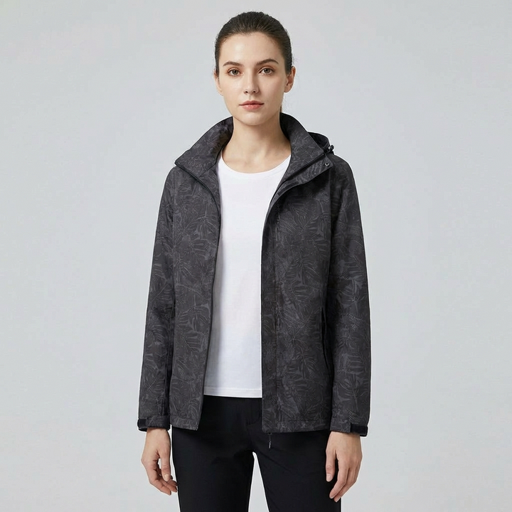 Wasser- und winddichte Jacke mit Kapuze Damen - Olda
