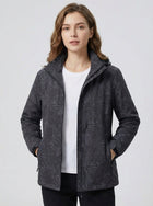 Wasser- und winddichte Jacke mit Kapuze für Damen - Olda