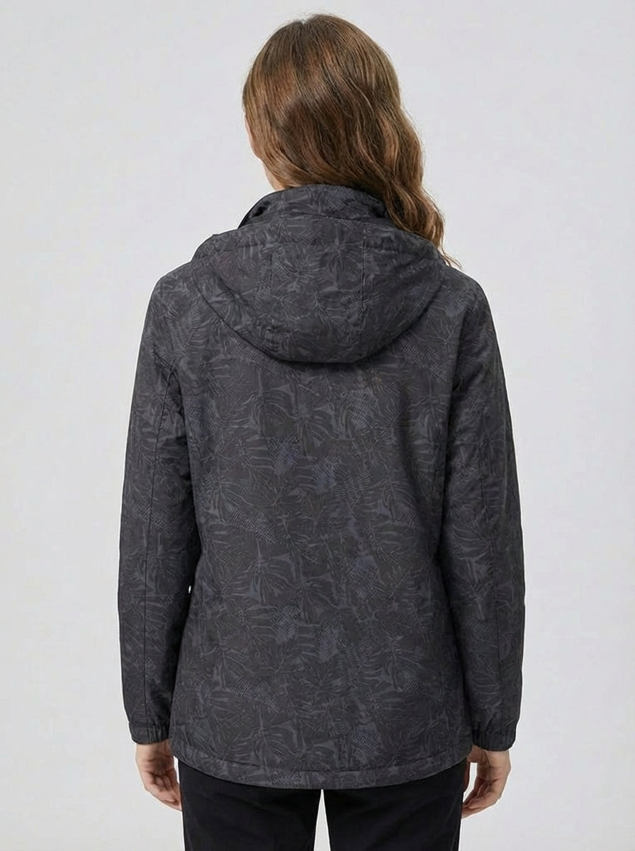 Wasser- und winddichte Jacke mit Kapuze für Damen - Olda