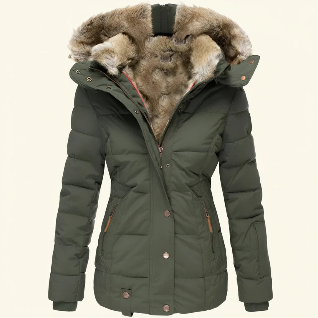 Hooded Winter Puffer Jacket für Frauen