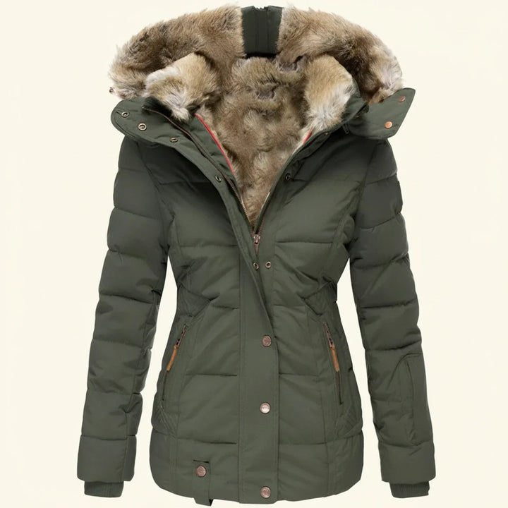 Hooded Winter Puffer Jacket für Frauen