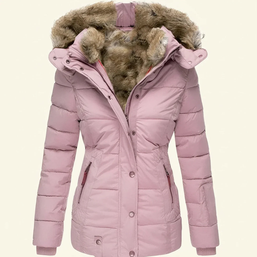 Hooded Winter Puffer Jacket für Frauen
