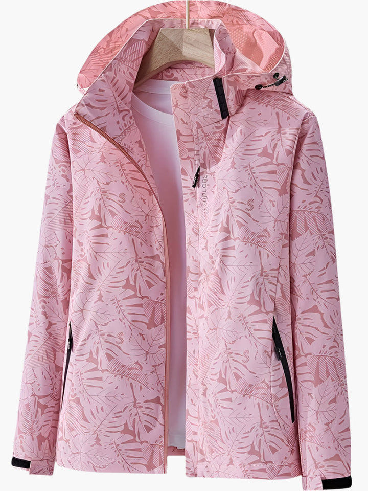Damen Outdoor-Jacke mit Kapuze – wasserdicht, winddicht &amp; atmungsaktiv – stylische Funktionsjacke für Freizeit &amp; Alltag