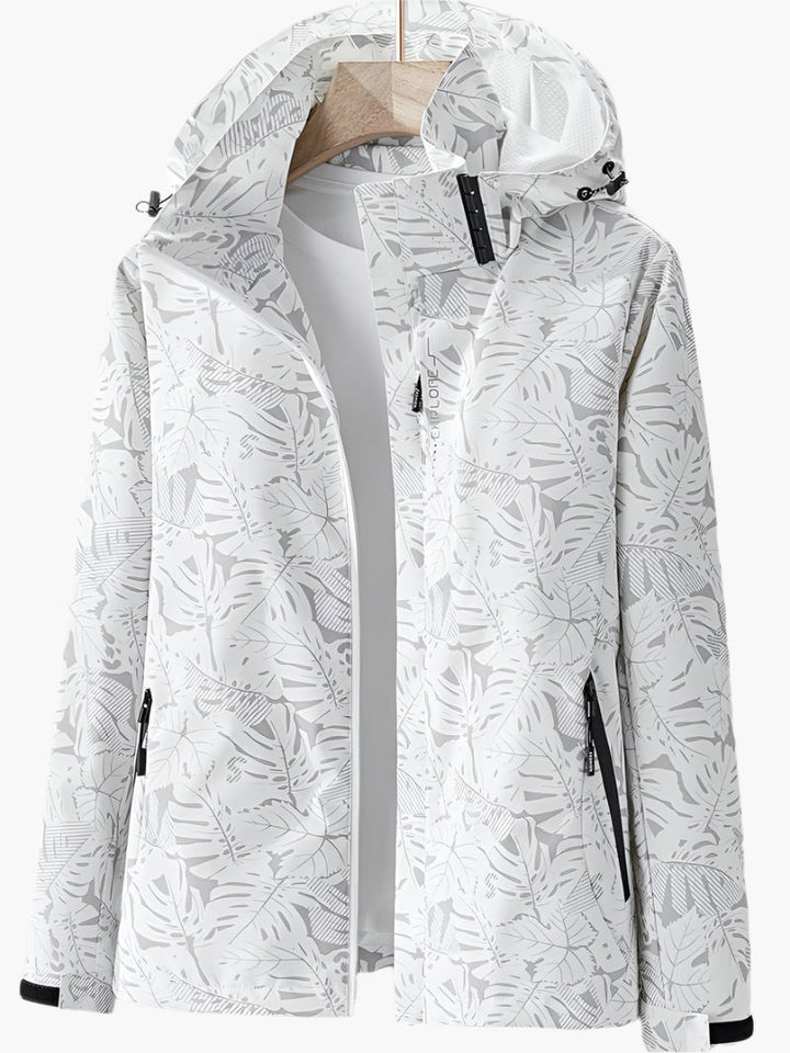 Damen Outdoor-Jacke mit Kapuze – wasserdicht, winddicht &amp; atmungsaktiv – stylische Funktionsjacke für Freizeit &amp; Alltag
