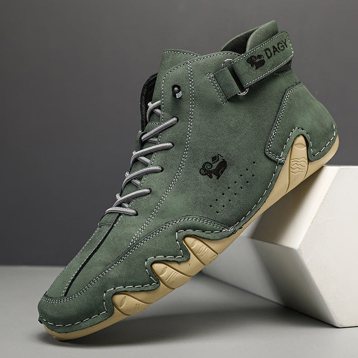 StrideGlide Elegance | Orthopädischer Leder-Schuh