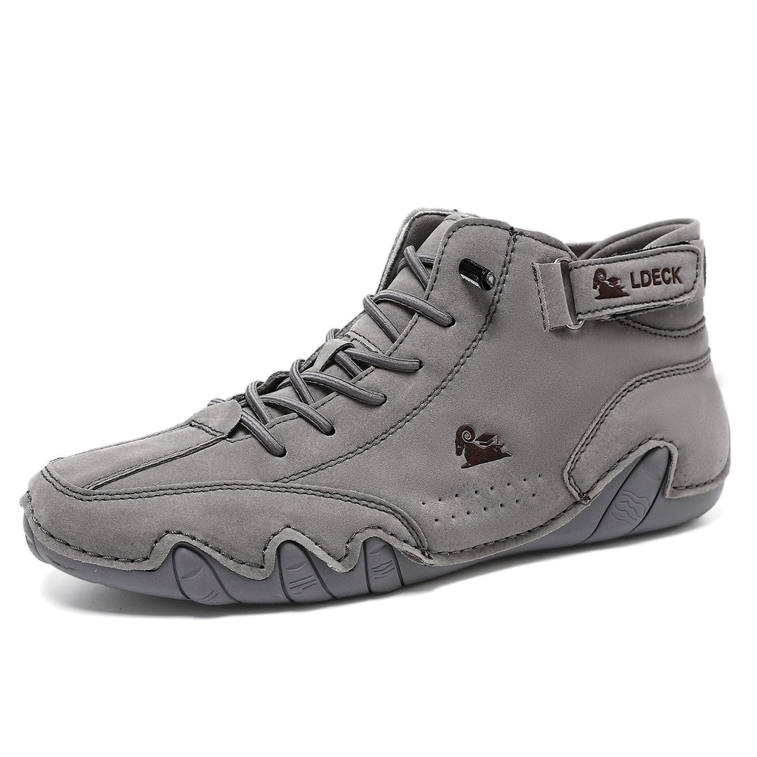 StrideGlide Elegance | Orthopädischer Leder-Schuh