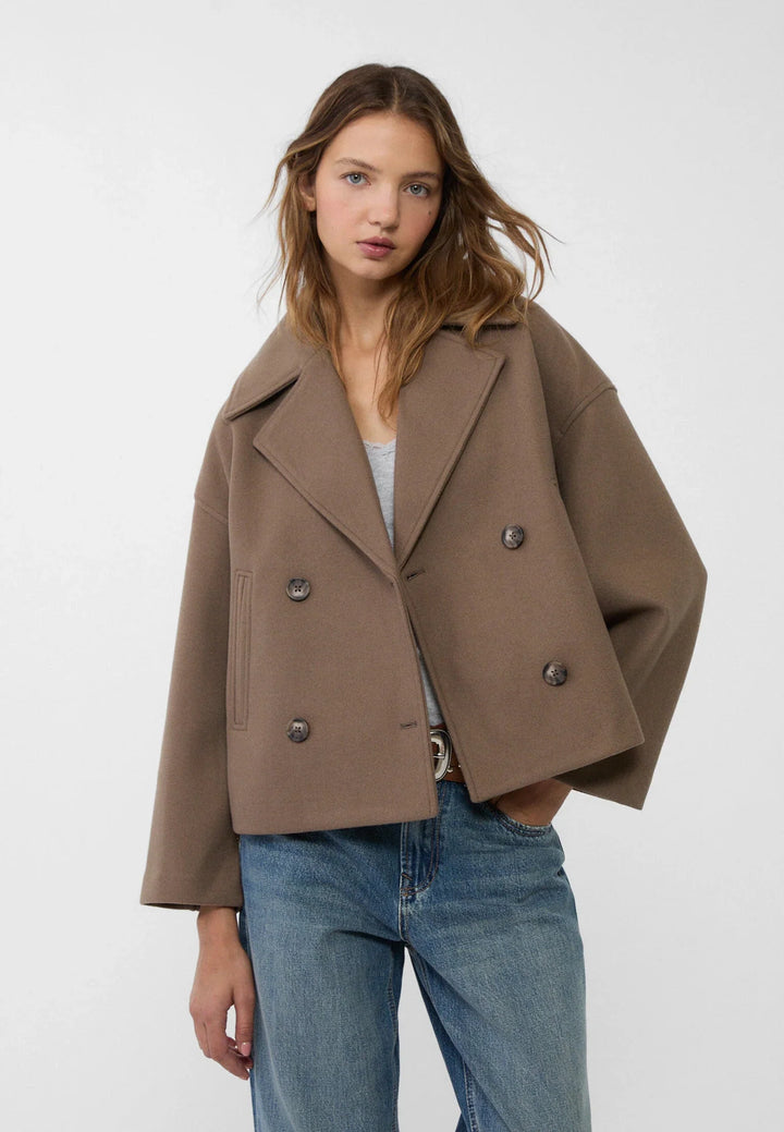 Jas - Kurze Doppelreihige Damenjacke für Herbst &amp; Winter | Velmira
