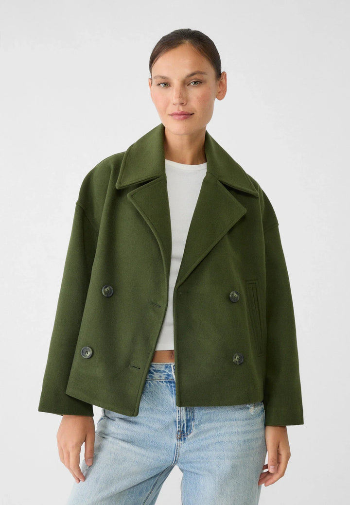Jas - Kurze Doppelreihige Damenjacke für Herbst &amp; Winter | Velmira