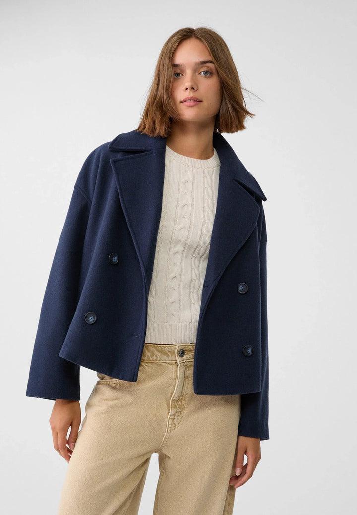 Jas - Kurze Doppelreihige Damenjacke für Herbst &amp; Winter | Velmira