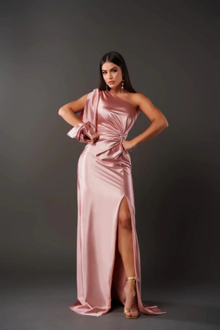Odette - Elegantes Maxi-Kleid mit Schlitz für Damen