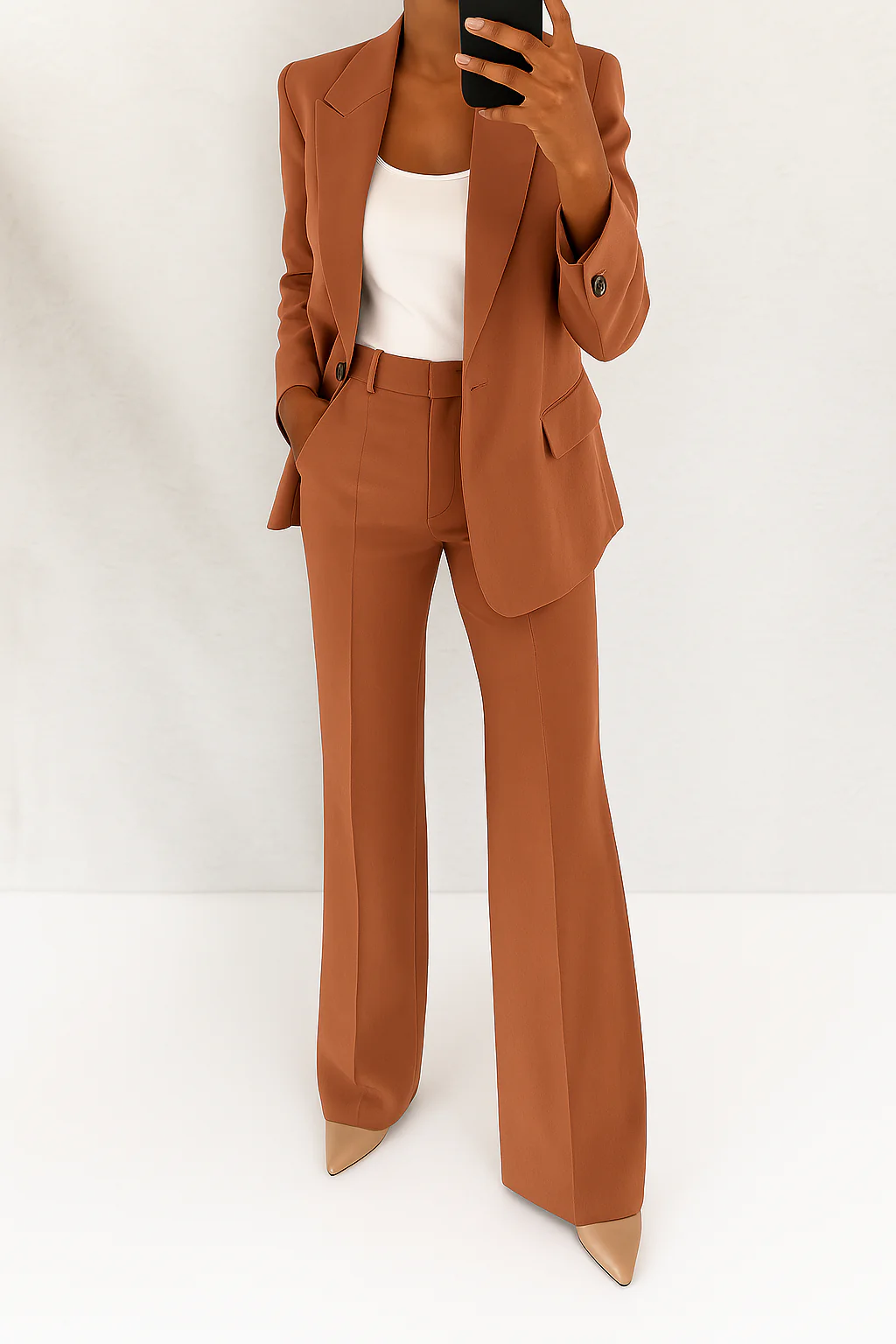 Damen Zweiteiliges Anzug mit Tailliertem Schnitt und Vielseitigem Stil