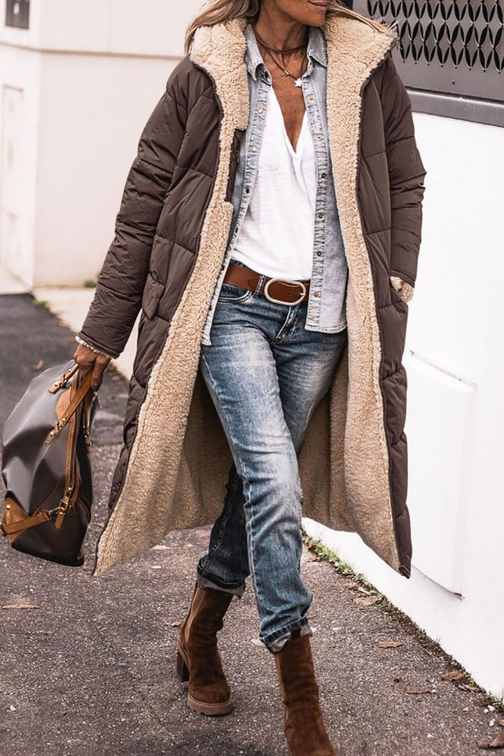 Doudoune réversible femme – Deux looks en un, Confortable pour les jours froids