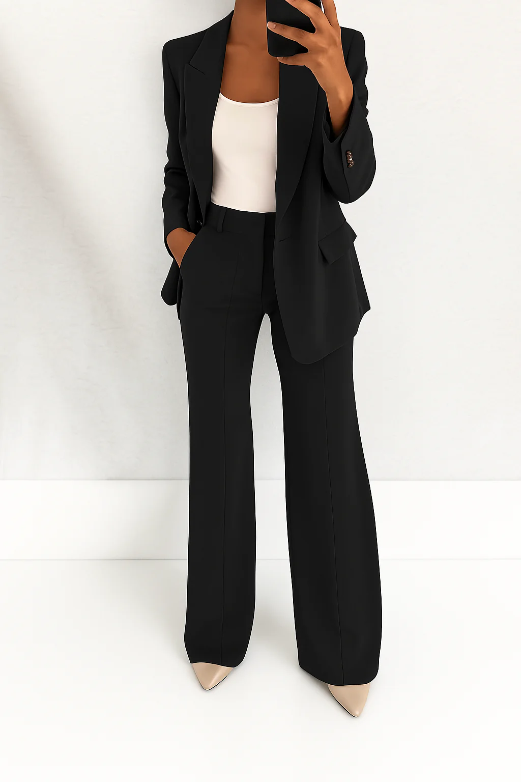 Damen Zweiteiliges Anzug mit Tailliertem Schnitt und Vielseitigem Stil