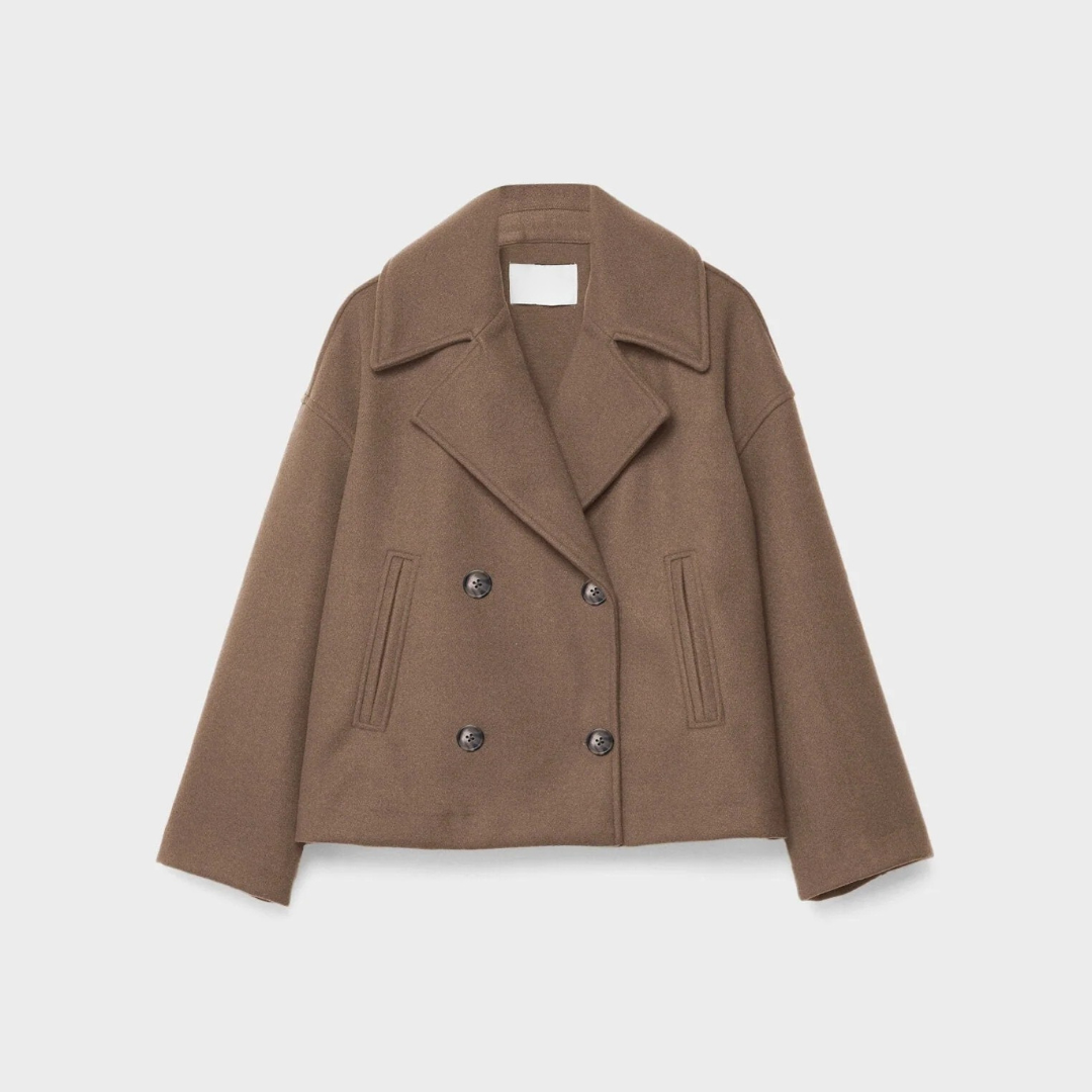 Jas - Kurze Doppelreihige Damenjacke für Herbst &amp; Winter | Velmira