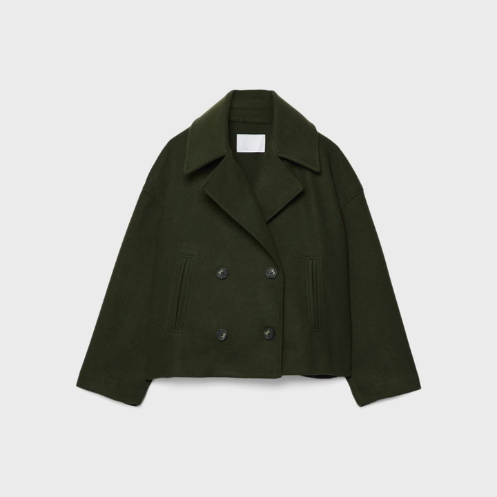 Jas - Kurze Doppelreihige Damenjacke für Herbst &amp; Winter | Velmira