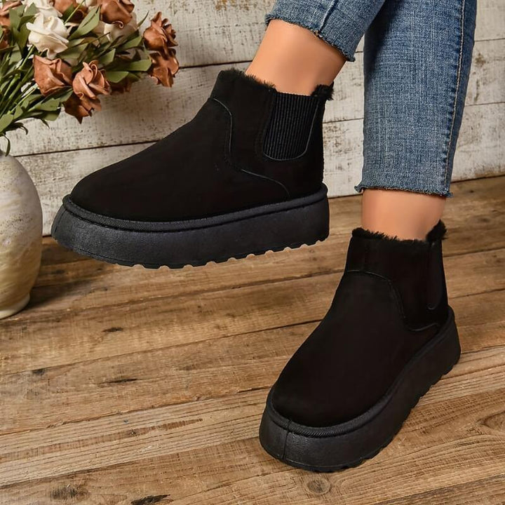 Damen-Warmstiefel mit isolierter Fütterung und strapazierfähiger Sohle