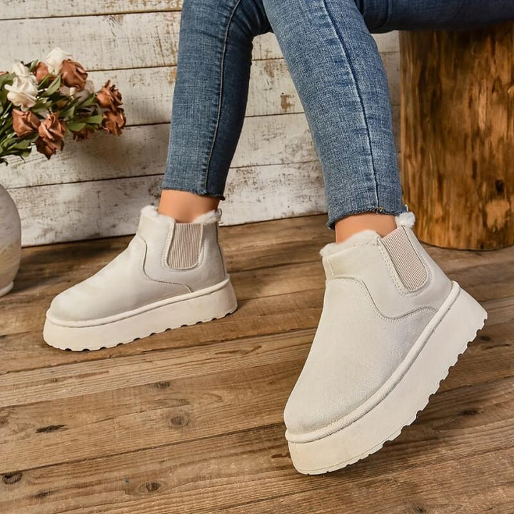 Damen-Warmstiefel mit isolierter Fütterung und strapazierfähiger Sohle