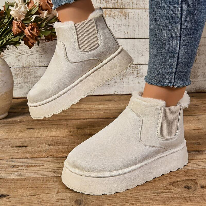 Damen-Warmstiefel mit isolierter Fütterung und strapazierfähiger Sohle